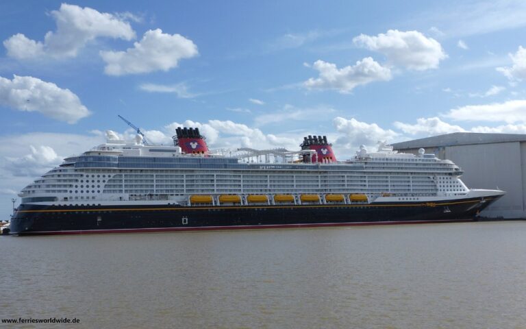 Disney Destiny cruise ship at Meyer Werft, Papenburg